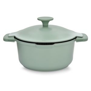 Oala cu capac 20cm, 2.6L, invelis Qualum Basic, Fern - Img 3