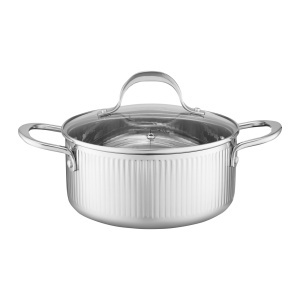Oala inox cu capac 20cm, 2.7L, Curly