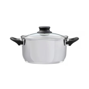 Oala inox cu capac 22cm, 4.7L, Lima