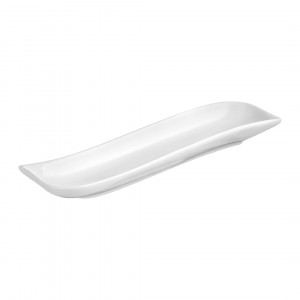 Platou ingust 23x5.5cm, alb, Fala