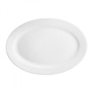 Platou oval 30x21cm, Basic White