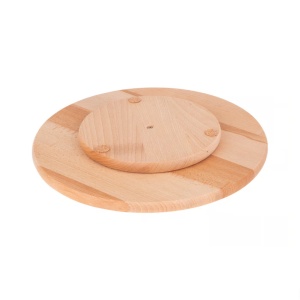 Platou rotativ din lemn cu capac 33.5cm, Sophie - Img 2