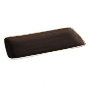 Platou sau farfurie plata 28x14cm, Terra Mokka