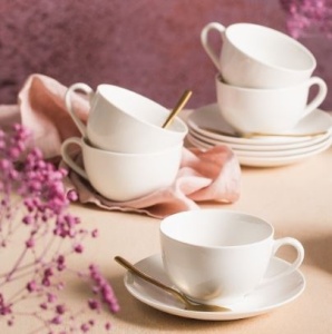 Set servire ceai sau cafea, 12 piese, 6 persoane, Bona - Img 5