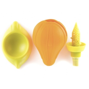 Set storcator lamaie cu pulverizator, portocaliu/galben