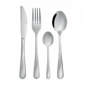 Set tacamuri inox, 24 piese, 6 persoane, Napoli - Img 3