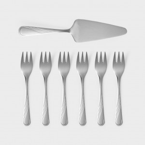 Set tacamuri inox, 72 piese, 12 persoane, ambalate in valiza, Napoli - Img 5