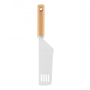 Spatula zimtata cu maner lemn 27cm, Natural