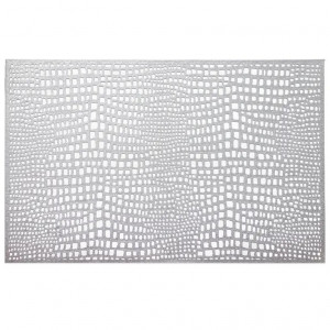 Suport farfurie 30x45cm, argint, Glamour