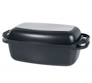 Tava cu capac 2in1, 31x21cm, 5.6L, invelis ILAG Premium, Magnat - Img 2