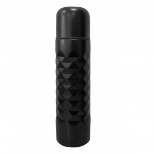 Termos 600ml, model 3D negru, Tesoro - Img 1