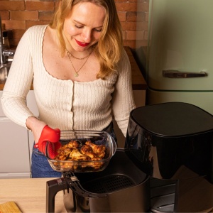 Vas termorezistent Air Fryer 23x15x7cm, 1.2L, Air Fryer - Img 3