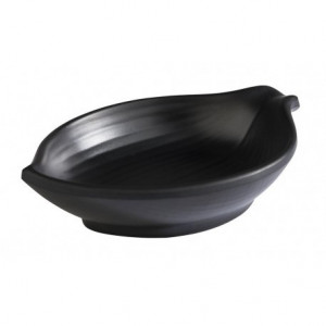 Bol 10.5x7.5cm, 0.04L, negru, Mini Leaf - Img 2