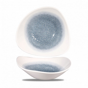 Bol triunghiular 23.5cm, 600ml, albastru, Studio Prints Raku