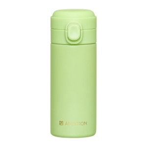 Cana termos 320ml, buton de siguranta, verde, Alice