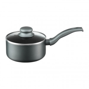 Cratita cu capac 16cm, 1.5L, invelis ILAG Basic, Graphite