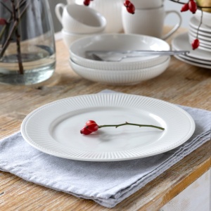 Farfurie plata 27cm, alb, Curly - Img 2