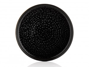 Farfurie plata 30cm, Cowry Black
