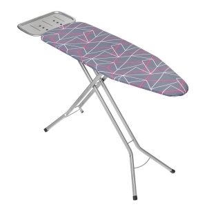 Masa de calcat 130x42cm, blat tip plasa cu suport pentru fier, Velkea H038-06PB - Img 7