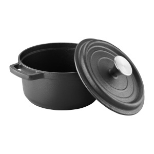 Oala cu capac 24cm, 3.5L, fonta, Iron - Img 2