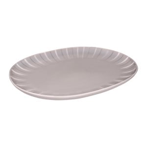 Platou oval 36x27cm, gri, Ligne