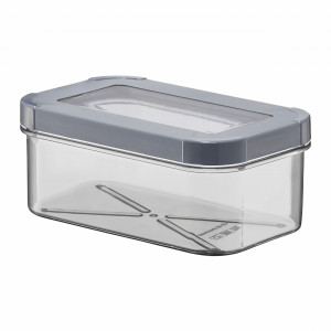 Recipient depozitare cu capac gri 0.6L, Optimo