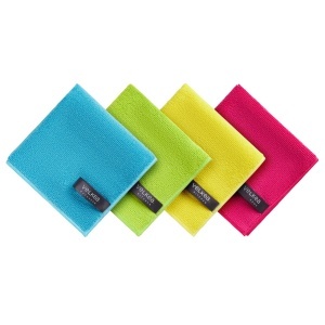 Set 4 lavete XL universale, microfibra, 38 x 38 cm, Velkea