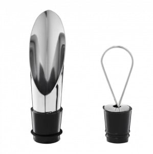 Set accesorii servire vin, 4 piese, cutie piele, Bolero - Img 7