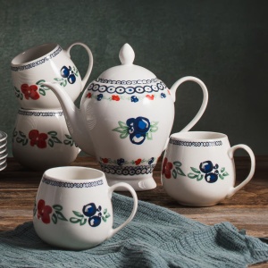 Set servire ceai sau cafea, 12 piese, 6 persoane, Kalina - Img 3