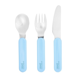 Set tacamuri copii, 3 piese, blue, Eddie - Img 1