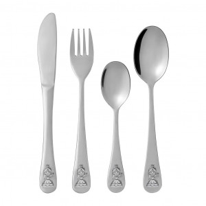 Set tacamuri inox copii, 4 piese, model Printesa, Vica