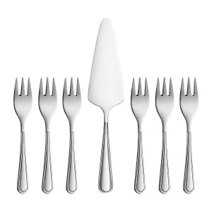 Set tacamuri inox servire desert, 7 piese, Verona