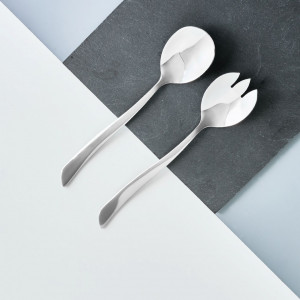 Set tacamuri inox servire salata 20cm, 2 piese, medii, Wave - Img 3