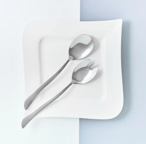 Set tacamuri inox servire salata 24cm, 2 piese, mari, Wave - Img 3