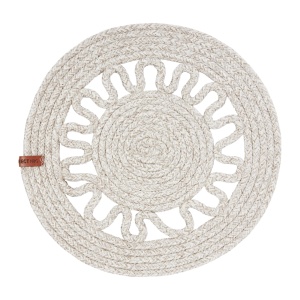 Suport farfurie 35cm, bej, Boho