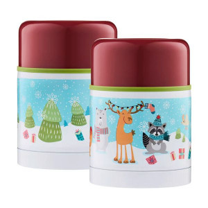 Termos copii pentru mancare 500ml, Winter Forest Team - Img 3