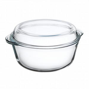 Vas termorezistent cu capac 24cm, 4L, rotund, Excellent