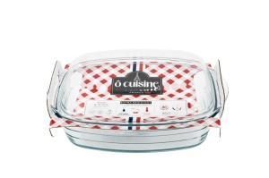 Vas termorezistent cu capac 33x20x14cm, 4.5L, Ocuisine - Img 4