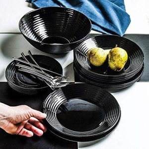 Bol mediu 16cm, 410ml, negru, Harena - Img 6