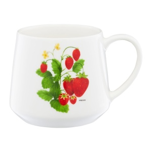 Cana 460ml, design capsuni, Frutti