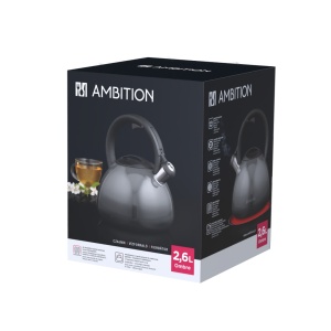Ceainic inox 2.6L (3L), gri, Ombre - Img 3