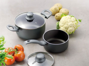 Cratita cu capac 16cm, 1.5L, invelis ILAG Basic, Graphite - Img 2