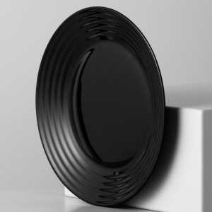 Farfurie adanca 23.5cm, negru, Harena - Img 2