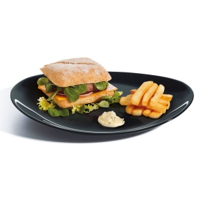 Farfurie steak 30x26cm, negru, Friends Time - Img 5