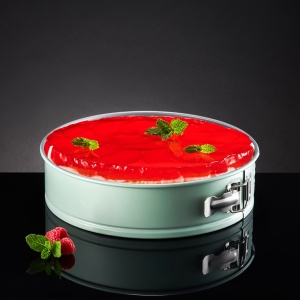 Forma tort 26cm, baza detasabila, invelis non-stick, verde, Fern - Img 2
