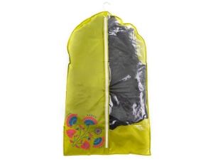 Husa depozitare haine cu fermoar 60 x 100cm, verde