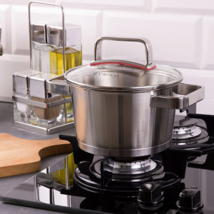 Oala inox cu capac 24cm, 5.3L, Selection - Img 3