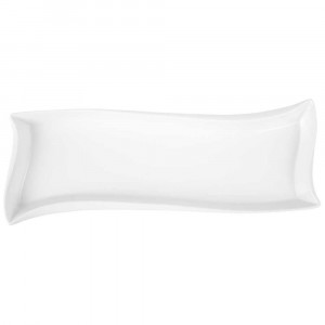 Platou ingust 35x12.5cm, alb, Salsa - Img 3