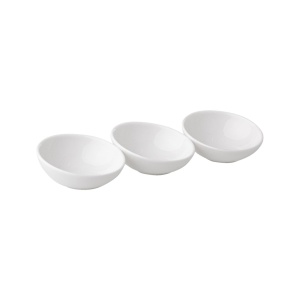 Set 3 boluri 7.5cm, alb, Salsa - Img 1