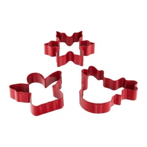 Set 3 forme fursecuri / biscuiti / turta dulce, model: stea, ingeras si ren, mix modele si culori, Noel - disponibil in display 16 buc, Pret buc, cantitate minima de comanda 16 buc - Img 5